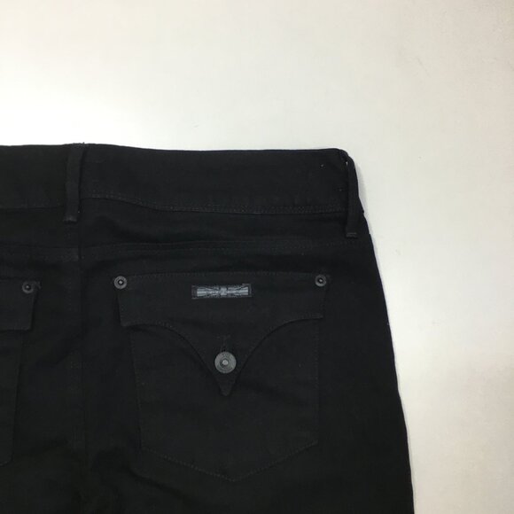 HUDSON Black COLLIN Flap 5 Pocket Logo Hardware Skinny Jeans - Picture 9 of 11